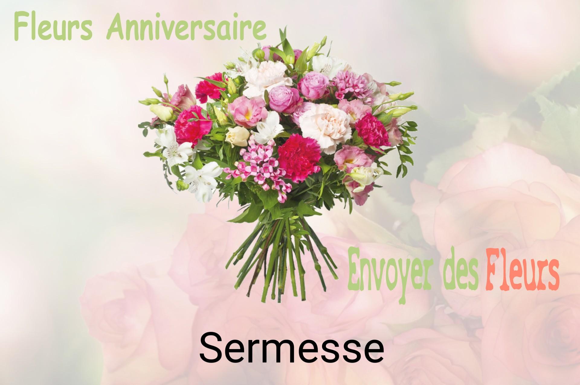 Bouquet de fleurs d’anniversaire livré à Sermesse